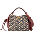 Monogram Small Iris, &pound;395, Handbags, Beige/Burgundy, Canvas, Front view